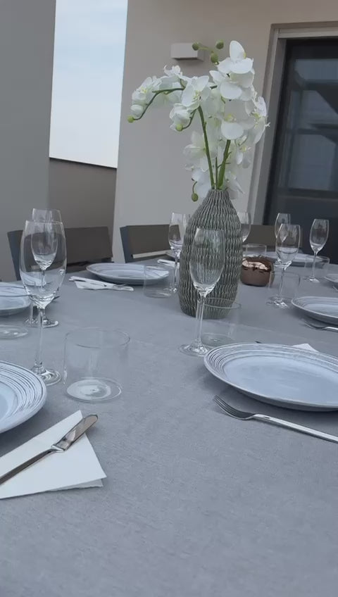 Candela in Ceramica VERDE/BIANCA profumo Sails Intense