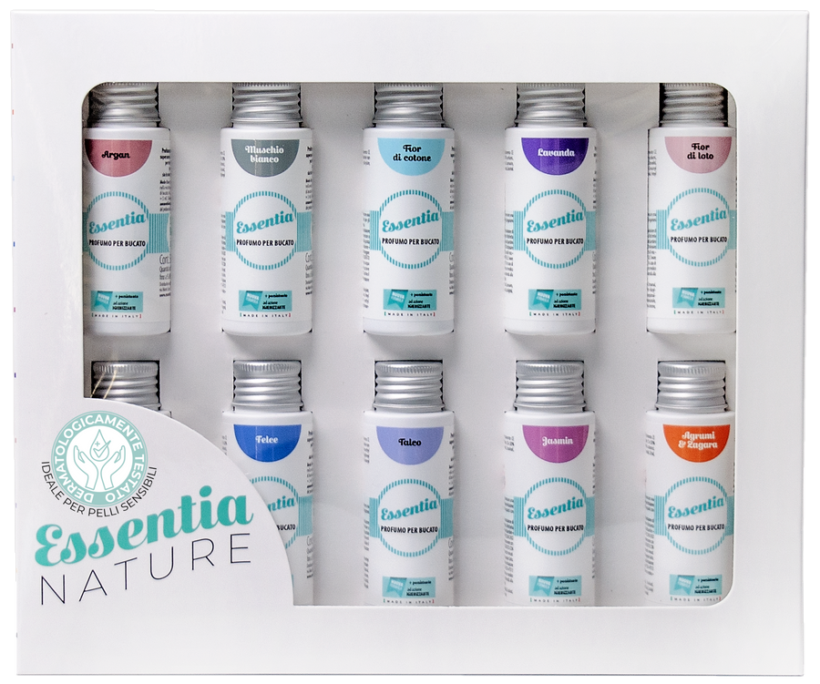 Profumo per Bucato - Gift Box con 10 fragranze - Flaconi da 50 ml