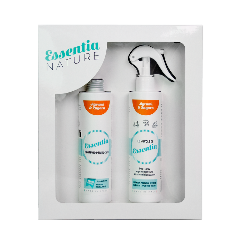 Gift Box Nuvole + Profumo Bucato 250 ml - Agrumi & Zagara