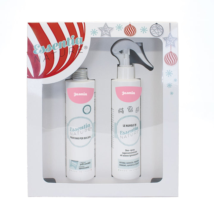 Gift Box Nuvole Spray Igienizzante profumato + Profumo Bucato 250 ml - Jasmin