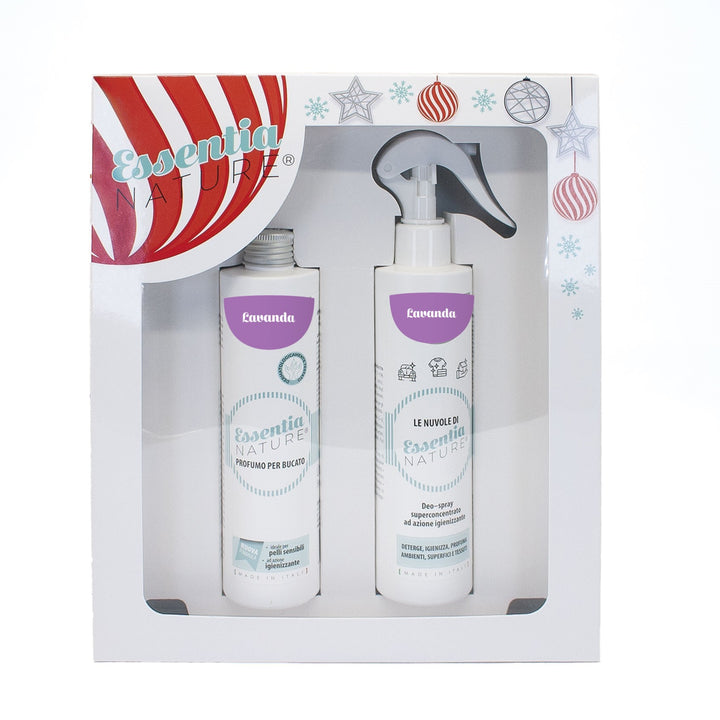 Gift Box Nuvole Spray Igienizzante profumato + Profumo Bucato 250 ml - Lavanda