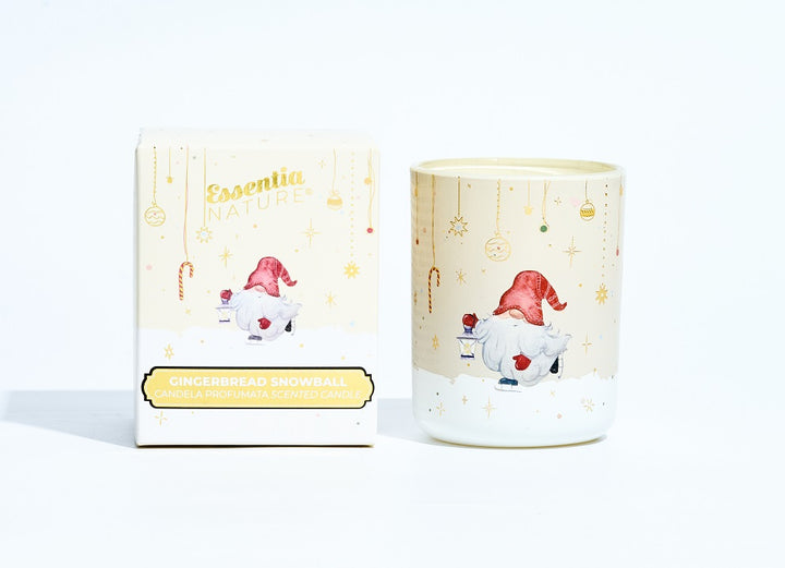 Essentia's Elves Scented Candle - Gingerbread Snowball