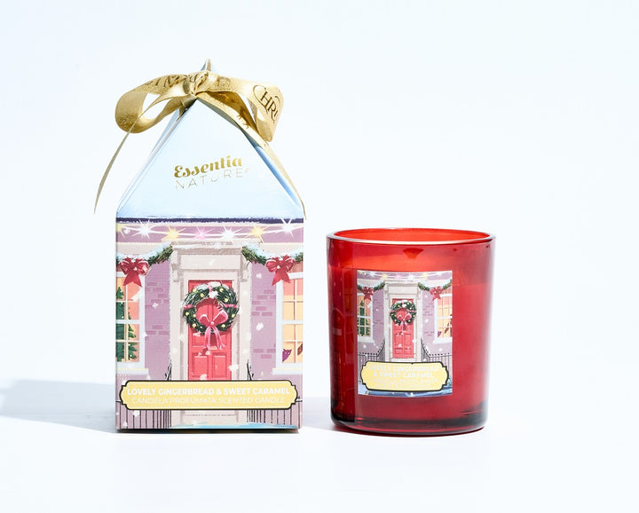 Christmas Candle The Scented Village - Lovely Gingerbread &amp; Sweet Caramel