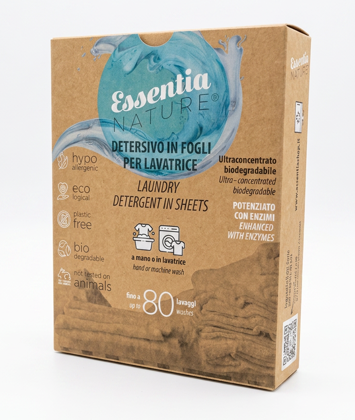 Eco-Friendly Laundry Detergent in Sheets for 32 Washes