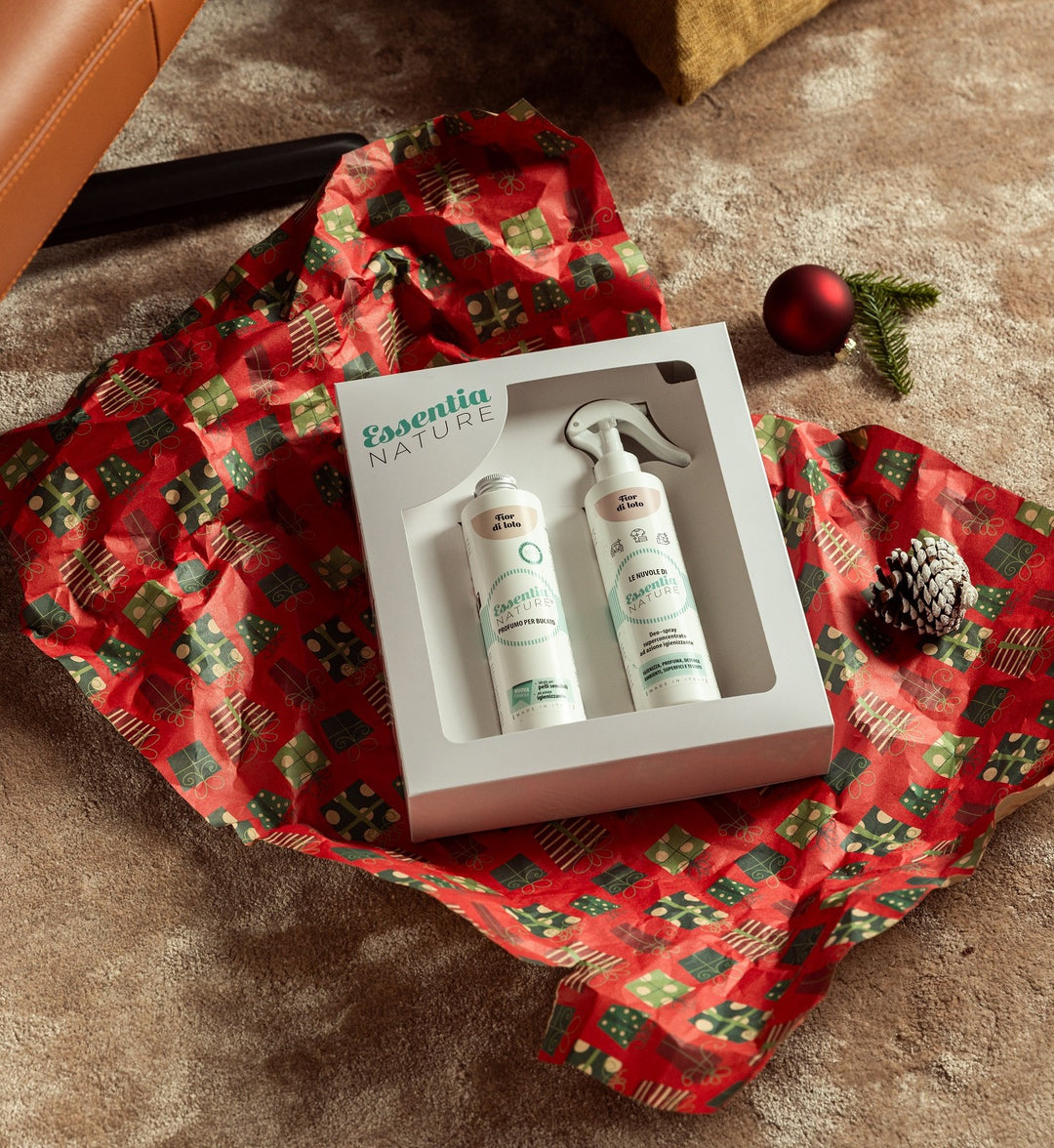 Gift Box Nuvole Spray Igienizzante profumato + Profumo Bucato 250 ml - Agrumi & Zagara
