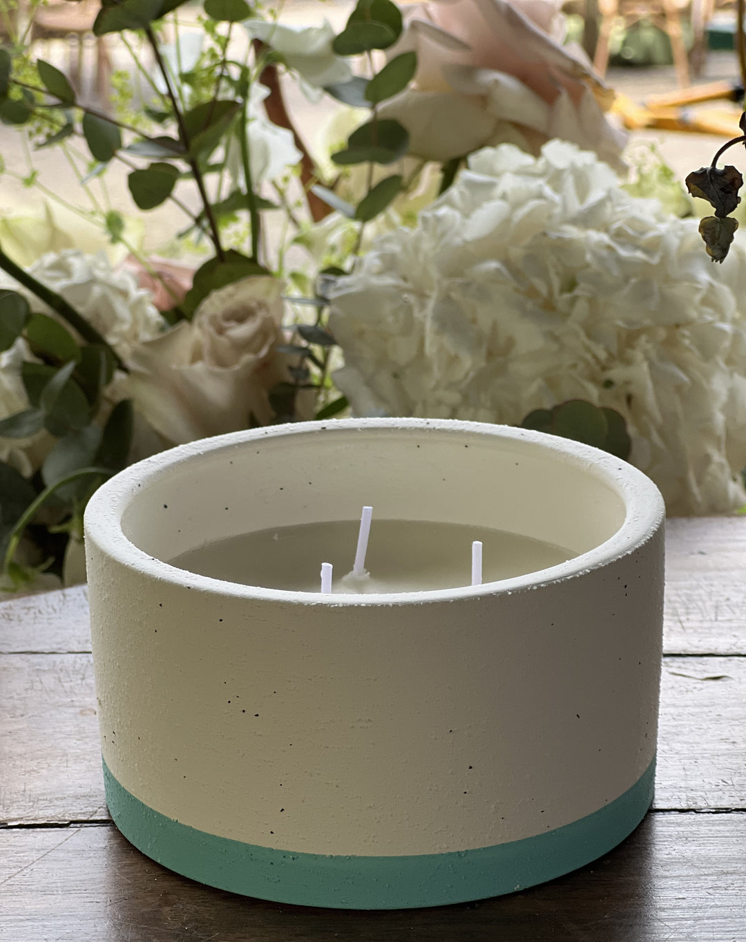 Citronella Verde Acqua 265g - Candela profumata alla Citronella
