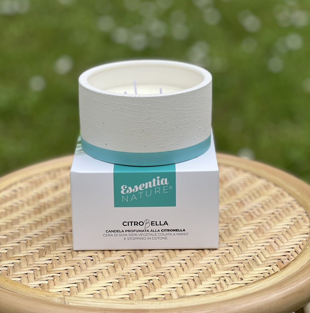 Citronella Verde Acqua 265g - Candela profumata alla Citronella