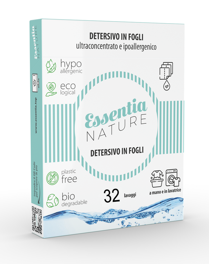 Eco-Friendly Laundry Detergent in Sheets for 32 Washes