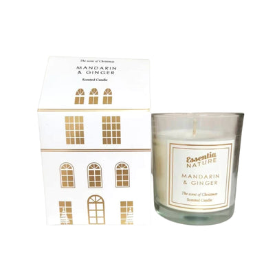 Christmas Candle The Scented Village - White