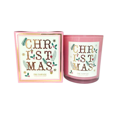 Christmas Magic Scented Candle - Pink