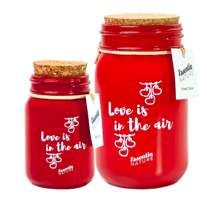 RED LOVE Scented Jar Candle - Sweet Cherie