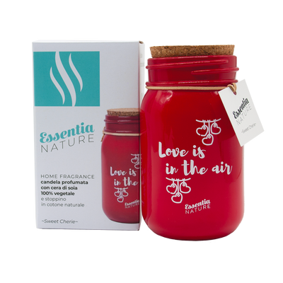 RED LOVE Scented Jar Candle - Sweet Cherie