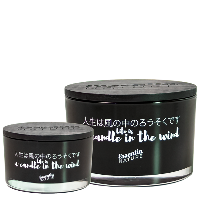 Scented BLACK Candle in Jar - Luxury SPA